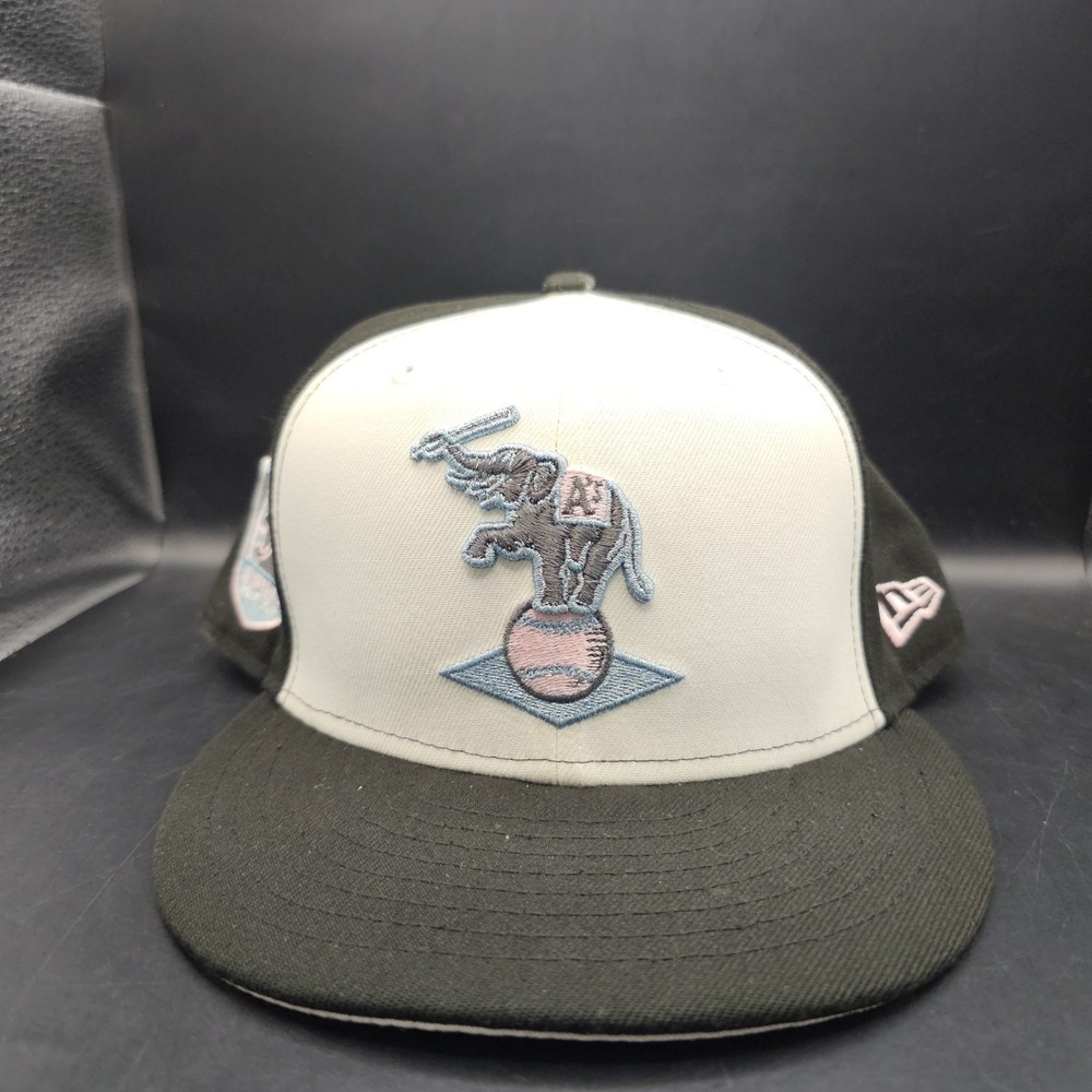 Oakland Athletics Stomper Blinky Pink UV 50th Anniversary New Era Cap 7 5/8